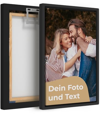 Cimpress Photo Canvas Print with Frame, Add Your Own Photo, Logo or Text, 30 x 20 cm, Custom Wall Art Decoration for Home or Office, Personalised Photo Gift for Anniversaries, Family and Friends