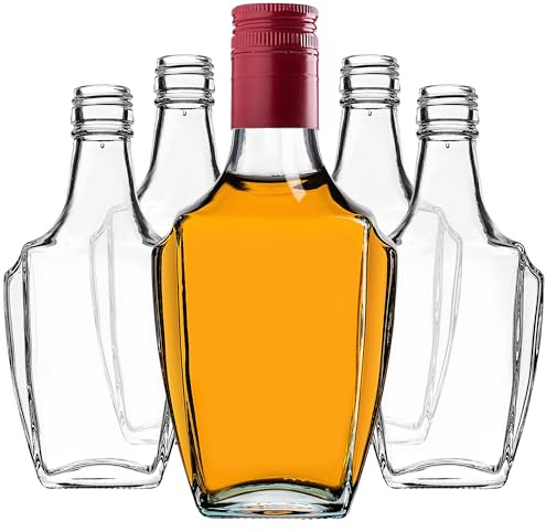 KADAX bottiglie in vetro 250ml con tappo a vite – bottiglie vuote da riempire per liquore, grappa, olio e aceto, conservazione alimentare