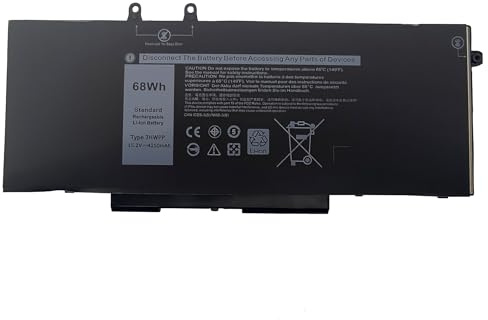 3HWPP 68Wh Laptop Akku für Dell Latitude 5501 5401 5511 5510 5411 5410 Precision 3541 3551 3550 Inspiron 7500 7506 7706 Typ: 3HWPP 3PCVM 10X1J 1VY7F 3YY7F NXM NXM T6DC2 YPVX3 03HWPP 01VY7F 3YNXM