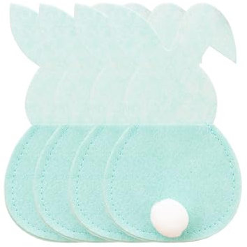 4 Stück Bestecktaschen und Gabeln aus Filz für Ostern