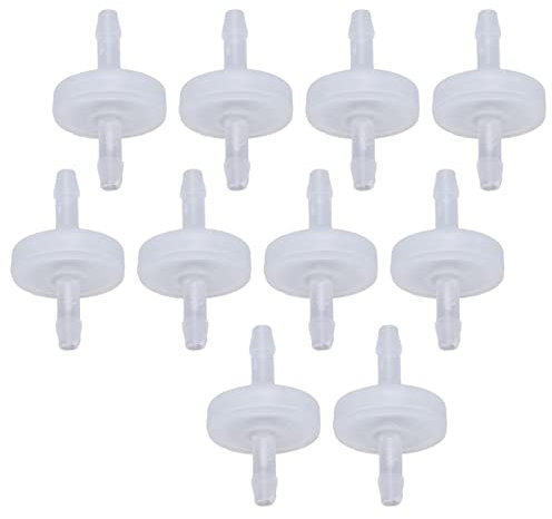 Kunststoff-Rückschlagventil, 10 Stück, Membran-Wasserstoppventil, Aquarium, medizinische Geräte, chemische Industrie (7.9mm translucent)