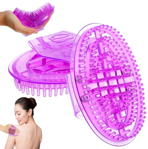 NIYANGLE Meridians Massage Brush Handheld Silicone Body Massager for Deep Tissue Relief Portable Design for Home Office for Athletes Muscle Soreness