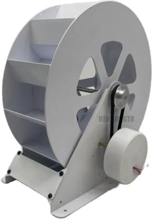 HENGJINGTR Generador hidroeléctrico de 50W 1-35V, generador de energía hidroeléctrica de Tipo agrícola Tipo Rueda de Agua Generador de energía Adecuado para ríos y Arroyos