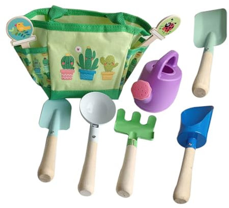 Toddmomy Junge Mädchen Gartenarbeit Werkzeug Set Mit Rechen Und Schaufel Für Outdoor Pflanzen Spielzeug Für Draußen Gartenspielzeug Für Junge Mädchen
