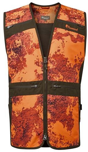 Pinewood Herren Furudal Hunter Pro 2.0 Camou Weste - Jagdweste Herren im Camouflage-Muster mit reflektierenden Details für Sichtbarkeit und vielen praktischen Taschen