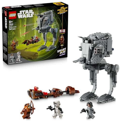 LEGO Star Wars 75424 SMART Play: AT-ST Attack on Endor - Compatible Interactive Toy Set incl. 2 SMART Tags and Wicket Minifigure - Gift Idea for 8+ Year Old Boys, Girls & Adult Fans