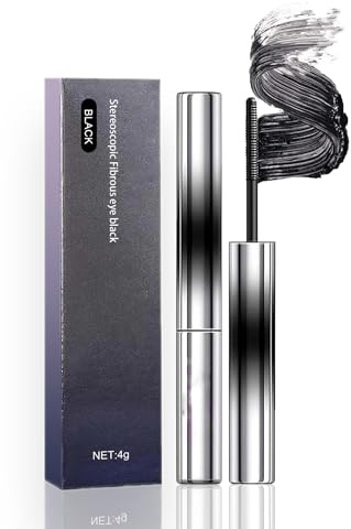 Faccelove's Ironeye Mascara, Iron Wand Eye Mascara Facelove, 3D Curling Eyelash Irons, Ironeye Natürliche, Verlängernde & Pflegende, Waterproof, Long-Lasting And Smudge-Free (1PC-Schwarz)