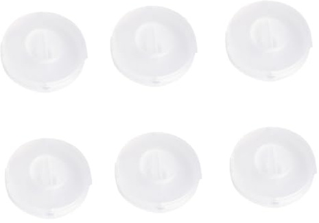 Gatuida 6 Pezzi Organizzatori Avvolgicavo Rotanti in Plastica Trasparente 6,3x1,7 Cm, Scatole Portacavi Resistenti Per Scrivania e Viaggio, Contenitori Compatti Per Cavi Auricolari e Caricabatterie