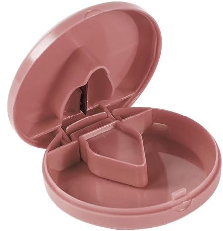 de cortador de tabletas - Cortador de píldoras de ahorro de trabajo | con cuchillas para píldoras pequeñas y grandes,Dispensador portátil para pastillas con muesca para tabletas, suplementos