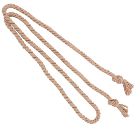 Baluue Cinturón de Cintura de y Algodón para Pastor Correa de Cuerda Trenzada Decorativa para Pantalones Túnicas y Disfraces Cosplay Color Marrón Oscuro