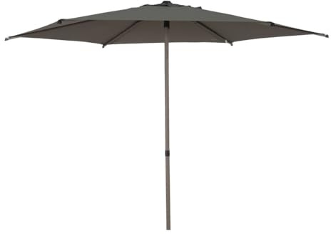 Hespéride - Parasol droit rond inclinable soya 2,7m café