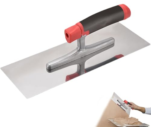 Paleta de cemento - Herramientas manuales resistentes a la corrosión para construcción y renovación | Paleta de alisado | para trabajos de juntas, suelos, trabajos de alisado, trabajos de cemento