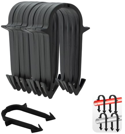 VANCOCO 300Pcs Barbed Underfloor Heating Clips, 14–20mm Pipes for Clips Gun | Black barbed underfloor heating clips, pack of 300. Compatible with clips gun for 14–20mm underfloor heating pipes.