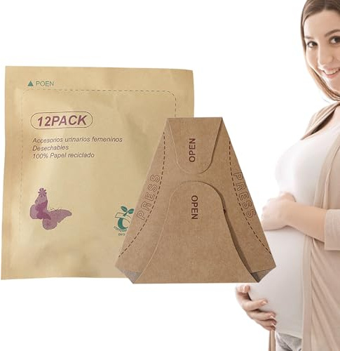 Genérico Embudo urinario Femenino portátil - 12 Unidades de Papel, Dispositivo de de Viaje Resistente al Agua para Mujeres | Camping Senderismo Viaje por Carretera al Aire Libre Uso