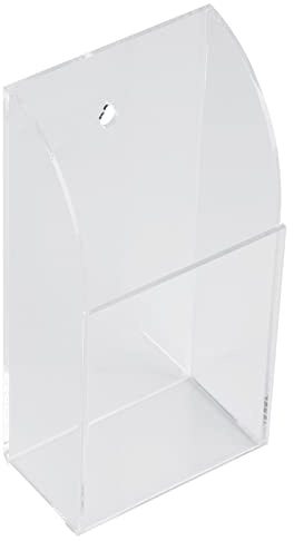 Yosoo Remote Control Holder Organizer Case Wall Mount Acrylic Media Storage Box for Desktop Clear TV Air Conditioner Storage(1 case)