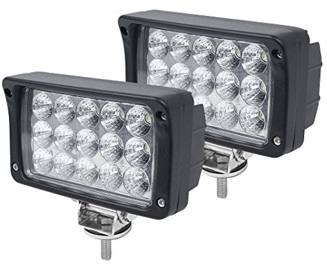 AUTOJARE LED Scheinwerfer 45W Flutlicht Rückfahrscheinwerfer (2pcs) | IP67 Wasserdicht Arbeitsscheinwerfer 12V 24V