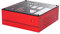 Goodisory A01 Aluminum Mini-ITX HTPC Desktop Computer Chassis (Red Tempered Glass)
