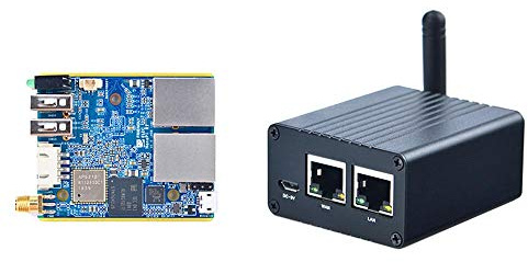 FriendlyElc Nanopi R1 WiFi Mini Portable Travel Router OpenWRT with Dual Ethernet Ports 1GB DDR3 Based in Allwinner H3 Soc for IOT NAS Smart Home Gateway
