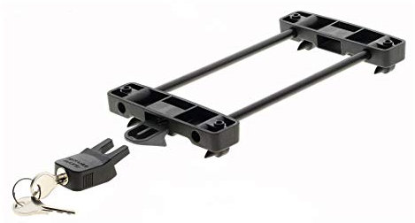 Racktime 17009 & 17017 Snapit Klickfix Schloss Secureit & System Adapter Snapit, schwarz, 2-teilig (1 Set)