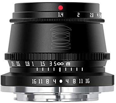 TTArtisan Objectif 35mm F1.4 APS-C Macro M4/3 compatible avec Panasonic/Olympus E-M1X, E-M1 Mark III, E-M5