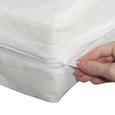 Housse Matelas Intégrale 140X190 cm | Lot de 2 Housses Fermeture Zip | Anti Taches | Anti Auréoles | Renove Matelas Intégral Déperlant | Hygiène Protection Literie