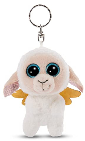 NICI Glubschis Schutzengel Schlüsselanhänger 9cm Schaf Glowy Nalla, Weiß