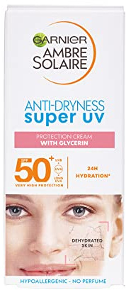 Garnier - Ambre Solaire Super UV Anti Trockenheit Creme mit Glycerin LSF50+ 50ml, Schwarz, 50 ml (Pack of 1)