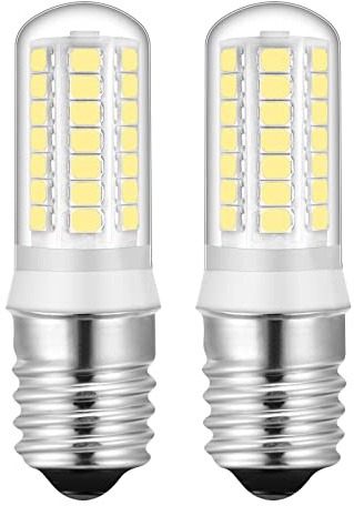 YUIIP E17 LED Bulb Dimmable 4W Microwave Oven Light Bulbs, Daylight White 6000K, 40W Halogen Bulb Replacement for Microwave, Over Stove Appliance, Range Hood, 2 Pack