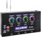 ALLWIN Amplificatore per Cuffie, Mini Amplificatore 4 Canali Audio Mono/Stereo in Metallo Amplificatore Professionale da 3,5&6,35 Mm 1in4out, per Piccole Band/Club/Bar/Mixer da Palco
