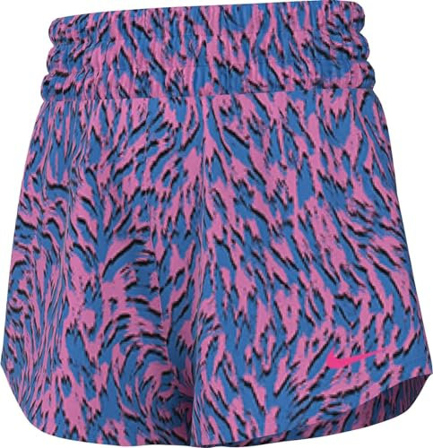 Nike Mädchen Shorts G Nk Df One WVN Hr Short Vnr, Playful Pink/Lt Photo Blue/Hyper Pink, FQ4527-675, L