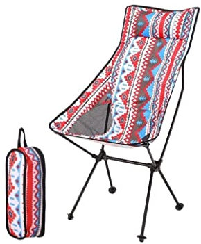 OUYUE Campingstuhl Outdoor-Klappstuhl Campingstuhl Leichter Faltbarer Strandstuhl Angeln Picknickstuhl Tragbarer Sitz Im Freien Angelstuhl (Color : B)