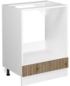 Vicco Herdumbauschrank R-Line, Artisan-Eiche, 60 cm | ✓ Backofennische · Ohne Arbeitsplatte · Höhenverstellbare Füße · ✓ Frei kombinierbar · Einfache Integration ✓