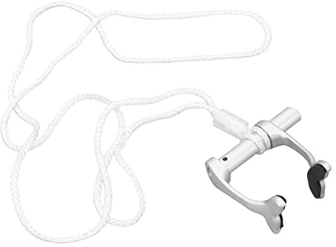 Pinza para la Nariz para Apnea, Tapones para la Nariz para Natación con Correa Ajustable, Entrenamiento de Buceo para Principiantes (SILVER)