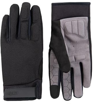 Alpkit Floe Glove - Comfortable and Protective Mountain Bike Gloves All Year-Round Use (Black, XS)