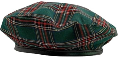 Glixoft Klassische Französische Baskenmütze Für Damen, Malermütze, Karierte Künstlermütze, Vintage-winterkopf-Accessoire Für Outdoor-Reisen, Einkaufen