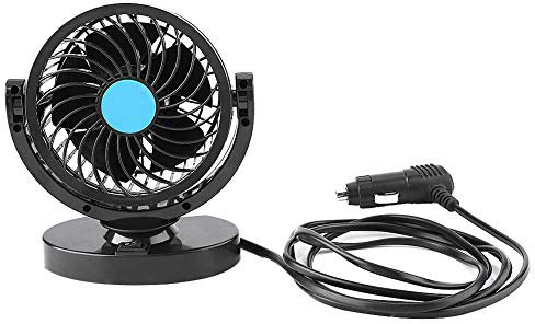 Phefop 12-V-Mini-Auto-Ventilator, Tragbarer Auto-Kühlventilator, Leiser Kühler, Auto-Ventilator, Auto-Ventilator, Luftzirkulation, Auto-Heiz- und Kühlgerät