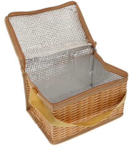 PHENOFICE 1stück Isolierte Bento Tasche Praktische Lunchbox Für Studenten Wasserfest Und Wiederverwendbar Orange Für Schule Und Outdoor-aktivitäten