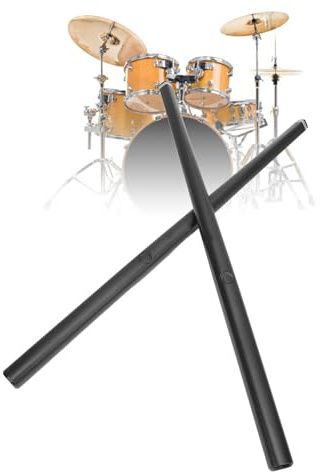 Virtuelles Elektronisches Drum Set, Air Drumsticks Kit mit Bluetooth, Vibrationserkennung, Kühlbeleuchtung, Doppelfußpedal für Anfänger und Erwachsene für Heimübungen