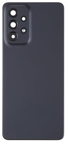 Cover posteriore batteria di ricambio compatibile con Samsung Galaxy A33 5G SM-A336B, custodia posteriore per porta di ricambio con coperchio dell'obiettivo della fotocamera (nero)
