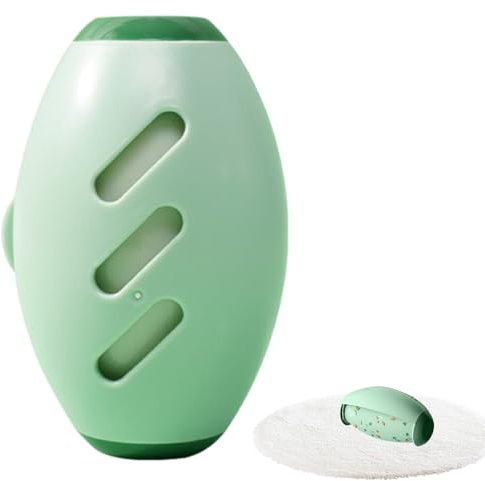 Sticky Rolls,Fusselbürste Kleidung,Rouleau à Peluches Réutilisable Lavable,Waschbare Klebrige Gel Fusselrolle Ball,Washable Gel Lint Roller Ball,Fusselreiniger(Grün)