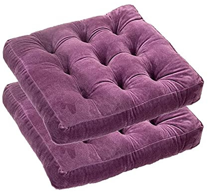 Fall Colors Stuhlkissen für Esszimmerstühle, extra große Sitzpolster für Küche und Zuhause, multifunktionale Stuhlauflagen in Lila, bequem und stilvoll, 2 Stück