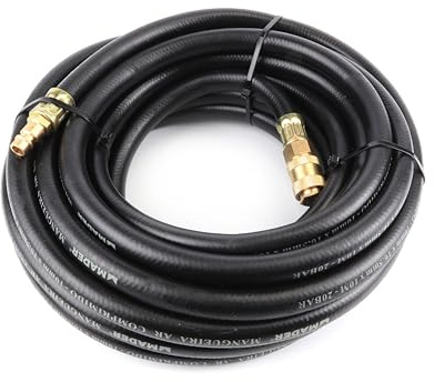 Tuyau à air comprimé rigide de 10 m de long, robuste, idéal pour les outils pneumatiques et les applications industrielles.