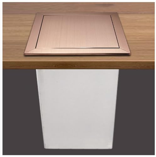 Cubo de basura integrado, cubo de basura de cocina de acero inoxidable con tapa abatible y canal de basura empotrado para un fácil acceso, diseño de encimera