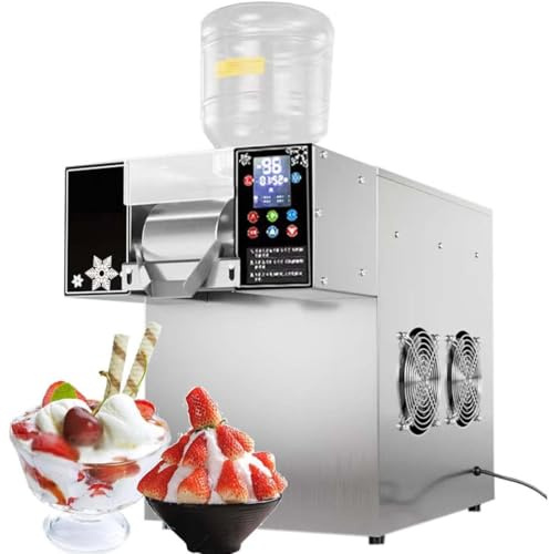 asdchZen Machine À Glace Pilée Électrique pour Restaurants, Glaciers, Fabrication De Glace Flocon De Neige, Fonctionnement Continu, Grande Capacité, C, 360 W