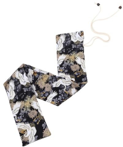 Luxshiny Robuste Flötentasche aus Baumwollstoff Tragbare Aufbewahrungstasche für Klarinette und Flöte Einfacher Stil für Outdoor und Formanlässe Schützt Instrumente Zuverlässig
