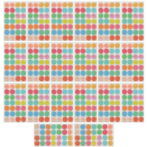 MAGICLULU Adesivi di Rinforzo per Fori di Carta Rotondi, Etichette Adesive per Raccoglitori, 20 Fogli, Compatibili Fogli Mobili, per Ufficio, Scuola e Uso Domestico