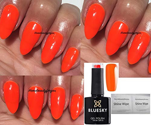 Bluesky Gel Polish Neon Orange Sunset Boulevard NEON 30 Nail UV LED Soak Off 10ml