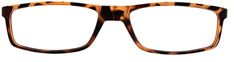 Slastik Doku 006 (Habana) Magnetische Lesebrille - Faltbare Lesebrille mit verstellbaren Bügeln und flexiblem Kopfband - Lesebrille mit Magneten auf der Vorderseite – Softetui +2.00