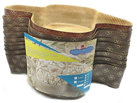 Molde de paloma de 1 kg – 10 piezas – de papel para horno desechable – Ideal para palomas de Pascua, postres de Pascua, pan brioche, pan dulce ECC. – 10 unidades de 1000 gr – [DREAM'S Party]