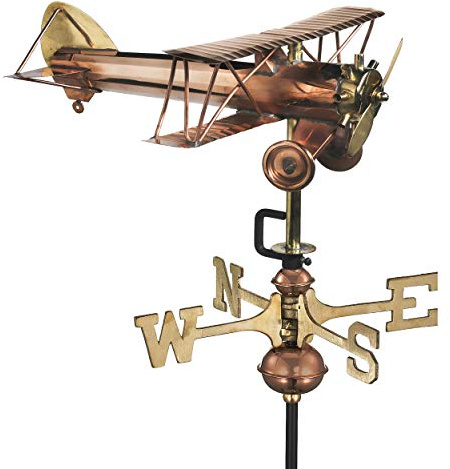 Espira Bi-Plane Copper Cottage Weathervane